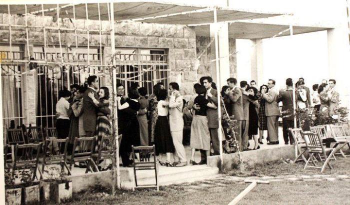 حفل التعارف لطلاب و طالبات معهد حلب 1958
