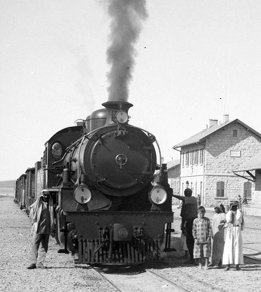 محطة قطار معان في بداية القرن العشرين